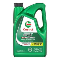 Castrol GTX High Mileage 10W-30 Synthetic Blend Motor Oil, 5 Quarts