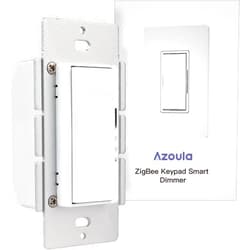 Azoula Zigbee 3.0 Dimmer Switch - Smart Adaptive Operation Without or with Neutral Wire, Compatible with Alexa, Google Home and HomeKit