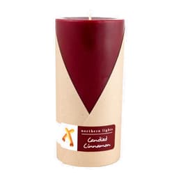 Northern Lights Candles Fragrance Palette Pillar, 3x6, C andied Cinnamon