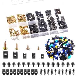 Rustark 705Pcs Auto Body Bolts & Clips and U Nut Clip Screw and Mixed Auto Retainer Clips Assortment Kit Engine Splash Shield Bolts Hardware Mixed Auto Fender Trim Panel Fasteners for Universal Car