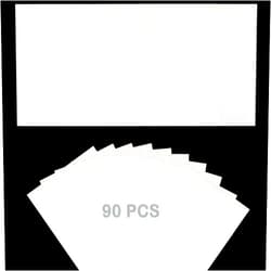 Beyoslf 90 Pack Pre-Folded Vellum Jackets for 5x7 Invitations, Vellum Paper 5x7 Jackets Transparent Vellum Wraps Envelope for Wedding Birthday Invitations Baby Shower Greeting Cards.