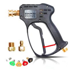 EDOU Direct Pressure Washer Short Gun Kit | 5,000 PSI Max Working Pressure | Includes: 3/8