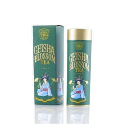 TWG Tea | Geisha Blossom Tea | Green Tea | Passionfruit & Marigold Petals | Haute Couture Tin, 100g | Gift Set