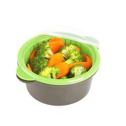 Progressive International Mini Microwave Steamer, Gray