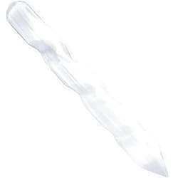 NORTHLANDZ Selenite Crystal Wand, for Healing and Meditation, High Energy Crystals for Anxiety Relief, Yoga & Home Decor, Idea for Gift, White – 6 Inches