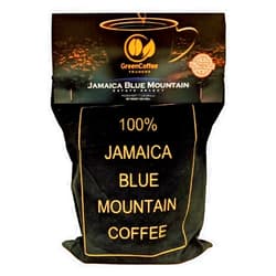 Green Coffee Traders 1LB. 100% Jamaica Jamaican Blue Mountain Roasted Coffee - City Roast, 1lb Bag