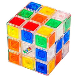Rubik's Rubik’s Cube, Crystal Cube, Transparent 3x3 Cube Color-Matching Puzzle Game, Twisting Fidget Toy, Challenging Brain Teaser & Sensory Puzzle for Adults, Teens, & Kids, for Ages 8 & Up