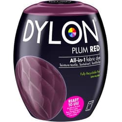Dylon Washing Machine Fabric Dye Pod for Clothes & Soft Furnishings, 350g – Plum Red