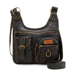 Montana West Wrangler Crossbody Bag for Women Small Soft Washed Leather Multi Pocket Shoulder Purses