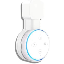 Sintron Wall Mount Holder for Dᴏt 3 & UK Google Mini, Smart Home Outlet Wall Mount Stand Hanger for Dot 3rd Generation Speaker Holder, Space Saving Accessories Without Messy Wires, for Room (White)
