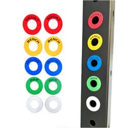 MAGNETRY CO Squat Rack Magnetic Position Markers - Power Cage Reminder Labels for J-Cup & Spotter Arms with 5/8 or 1