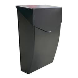 NACH Black Mailbox Wall Mount, 4.8 x 10 x 13 inch Wall Mounted Mailboxes for Outside, Waterpoof Mailbox for House - The Bradley Large Mail Box