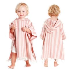 ZICOTO Stylish Hooded Beach Towel for Kids - Extra Soft and Fast Drying Poncho for Toddlers 1-3 Years is Made of Premium Cotton - Perfect Baby Cover Up for Beach Days or Pool and Bath Time Adventures