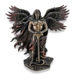 Veronese Design 11 Inch Six Winged Seraphim Angel Cold Cast Resin Bronze Finish Religious Statue