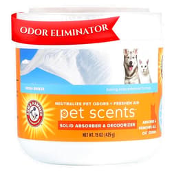 Arm & Hammer Pet Scents Gel Odor Eliminator - Fresh Breeze Solid Air Fresheners for Home - Strong Odor Eliminator Gel for Pet Smell - Room Deodorizer & Odor Absorber - Pet Safe Air Freshener, 15 oz