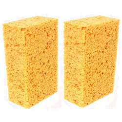 Okleen Car Wash Sponge. Made in Europe. 2 Pack. 7.9x5.1x2.8 inches. Large Sponge for Auto, Truck, Motorcycle, Bike Washing. Boat Bail Sponge
