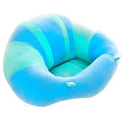 SeaISee Baby Support Seat Sofa Plush Soft Animal Shaped Baby Learning to Sit Chair Keep Sitting Posture Comfortable for 3-16 Months Baby (Blue)