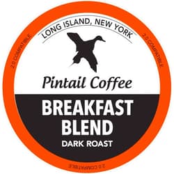 Pintail Coffee Breakfast Blend Dark Roast (Breakfast Blend Dark, 96 Count)