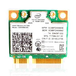 MQUPIN Intel Dual Band Wirless- MQUPIN Intel 7260.HMW Dual Band Wireless Card-AC 7260 Network Adapter+Bluetooth 4.0 USE for Intel AC Half Mini Pcie Card 802.11 b/a/g/n/ac(1 Pack)