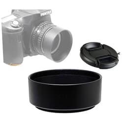 Fotasy Metal 46mm Lens Hood, 46mm Lens Hood for Canon Fuji Leica Leitz Nikon Olympus Panasonic Pentax Sony Lens, 46mm Screw-in Lens Hood