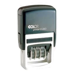 COSCO Printer S 200 Self-Inking Date Stamp - Date Stamp - Black
