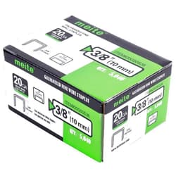 meite 20 Gauge 1/2-Inch (12.3mm) Crown 3/8-Inch Length Upholstery Staples for Staple Gun, Fine Wire Galvanized Staples for Carpet, Work Box, Cable, Shed (5,000 Pieces)