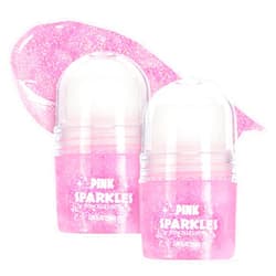 Expressions 2pc Pink Sparkles Roll-On Glitter Set - Strawberry Scented Roll On Body Glitter & Face Glitter, Smooth Rollerball Tip Glitter Stick Face & Body Makeup for Shimmer & Shine