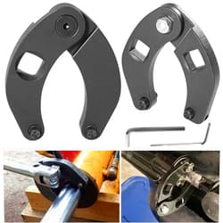 Camoo 1266 Adjustable Gland Nut Wrench & 7463 Small Universal Gland Nut Wrench, Set of 2 Hydraulic Cylinder Spanner Wrench Adjustable, Remove & Install Gland Nuts For Most Farm and Construction Equipment