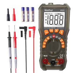 Mastfuyi Multimeter Digital, Battery Tester, Multi Tester NCV Non-Contact Voltage Detection, Electrical Tester Auto-Ranging, True RMS 2000 Counts, AC/DC Voltage, AC/DC Current, Continuity, Resistance, Diode