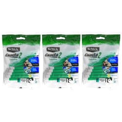 Wuiil Schick Exacta2 Sensitive Disposable Razor 30p (10 Count x 3Pack)