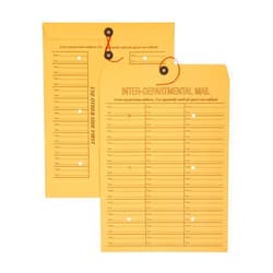 Blue Summit Supplies Blue Summit Inter-Department Envelopes, String Tie, Brown Kraft, 12 x 16 Inches – 25 Envelopes