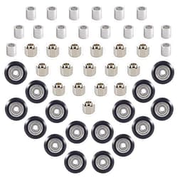 SeekLiny 48 PCS 3D Printer POM Pulley Wheel Set with Pulley Bearing Included 16 PCS Pulley Wheels 16 PCS Eccentric Spacer 16 PCS Round Column for Creality Anycubic Anet Series 3D Printer Ender 3