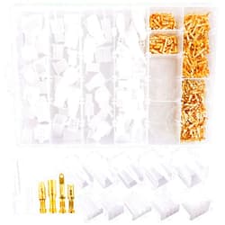 Swpeet 700Pcs Automotive Electrical Wire Connectors Kit, 2.8mm 2 3 4 6 9 Pin Automotive Electrical Wire Connectors Pin Header Crimp Wire Terminals and 30 Kits 4mm Car Motorcycle Bullet Terminal Wire
