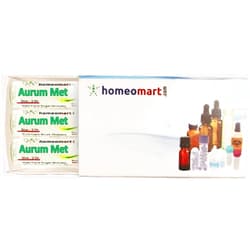 Homeomart.com Aurum Metallicum Homeopathy Pellets (Pills) in 30C Potency, Pack of 3