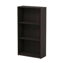 Furinno Basic 3-Tier Bookcase/Bookshelf/Storage Shelves, Dark Espresso 9.25D x 21.73W x 39.5H in
