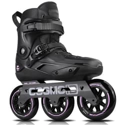 COSMOID Adult Inline Skate - COSMOID High Performance Roller Skates Blades for Women & Men, 3 Wheels 110mm Metal Frame,Indoor Outdoor and Fitness Black,Size 5-14.5