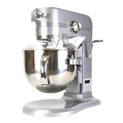 Kenmore Elite Heavy-Duty 6 Qt Bowl-Lift Stand Mixer, 600 Watts, with Flat Beater, Wire Whisk, Dough Hook, Stainless Steel Bowls, LED Light, Digital Countdown Timer, Metallic Grey