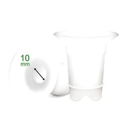 Maymom Flange Inserts 10mm (Long) Compatible with Medela 24mm PersonalFit Shield, Spectra 24mm, Freemie 25mm Cup, Willow 24 mm Cup, Compatible with Momcozy Wearable 24mm Cup (S9, S10, S12); 2pc/pk