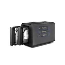 TERRAMASTER D5 Hybrid HDD NVMe Enclosure - USB 3.2 Gen 2 10Gbps Type C 5Bay USB Storage Supports RAID 0/1/Single/JBOD Exclusive 2+3 RAID Hybrid Disk Array (Diskless)