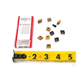 M & J Tooling LLC 10pcs SANDVIK COROMANT CCMT 09 T3 08-UM 4215 TiN Carbide Inserts CCMT 3(2.5)2-UM - MW1628CM4