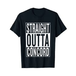 Straight Outta Concord cool bday party tees Straight Outta Concord Great Travel & Gift Idea T-Shirt T-Shirt