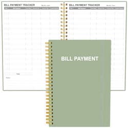 Heveboik Bill Tracker Notebook - Monthly Bill Organizer & Planner for Personal Budgeting Financial, Payments Checklist Organizer, 5.8