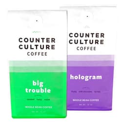 Counter Culture Coffee - Whole Bean Coffee - Multi-Pack - One 12oz Bag of Each (Big Trouble and Hologram)