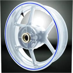 Stickman Vinyls Reflective Blue Thin Outer Rim Liner Stripe Compatible with Kawasaki ZX14R