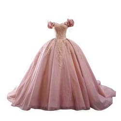 Acapeting Bateau Quinceanera Dresses Lace Applique Prom Dress Sweet 16th Prom Gown