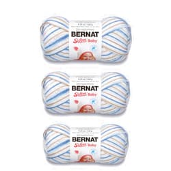 Bernat Softee Baby Little Boy Blue Yarn - 3 Pack of 120g/4.25oz - Acrylic - 3 DK (Light) - 310 Yards - Knitting/Crochet 3 Pack Little Boy Blue