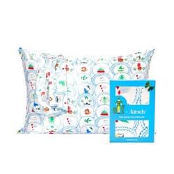 Kitsch x Elf North Pole - Satin Pillowcase with Zipper for Hair & Skin – Softer Than Silk, Cooling Pillow case, Wrinkle-Free, Machine Washable, Queen/Standard (19x26)