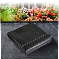 LGJIAOJIAO 4ftx50ft Weed Barrier Landscape Fabric Heavy Duty，Weed Block Gardening Ground Cover Mat, Weed Control Garden Cloth ，Woven Geotextile Fabric for Underlayment，Commercial Driveway Fabric