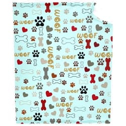 Daiitokuo Cartoon Dog Paws Prints Throw Blanket,Fleece Flannel Lightweight Plush Blanket Gift for Girl Boys,Quilt Ultra-Soft Throw Fuzzy Blankets for Bed Couch Sofa 40