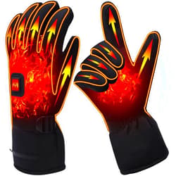 GEMSTONEGO Electric Heated Gloves Rechargeable Battery Heated Thermal Gloves for Men Women,7.4V Touchscreen Waterproof Windproof Heated Gloves for Hiking Skiing,Outdoor Indoor Portable Battery Hand Warmer Gloves